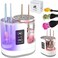 SAMMOO Electric Makeup Brush Cleaner Machine, 3 IN 1 Automatic Make up Brush Cleaner with Makeup Brush Dryer,Portable USB Deep Quick Cleaning Tools for All Size Makeup Brush Set,Blush Brush,Sponges