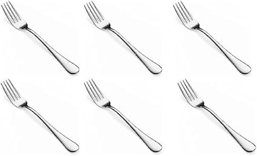 ECVV 6pcs, Stainless Steel Dinner Forks, findTop Heavy-duty Forks Cutlery Set, 8 Inch- 6pieces