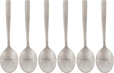 Royalford RF10067 6Pc Ss Tea Spoon - Mirror Polished  Ergonomic Handle   Stainless Steel Material   PeRFect For Home, Hotel, Restaurant &amp; More