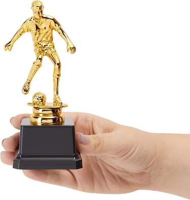 World Cup Party Decorations, World Cup Soccer Trophy, 1 Pcs Gold Soccer Trophies for Kids Award Ceremonies, Tournaments, Championship Games, Sports Competitions, Small, 2.5 x 6 in