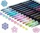 Shimmer Markers Outline Double Line: 12 Colors Metallic Glitter Pens Set Sparkle Kid Age 4 8 10 14 Year Old Gift Present Doodle Drawing Supplies Art Craft Tween Teen Girl Christmas Stocking Stuffers