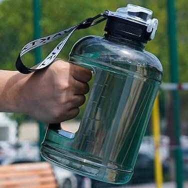 ECVV 77oz/2.2L Large Water Bottle with Precise Scale &amp; Handle - BPA-Free, Leakproof, Perfect Design for Sports &amp; Daily Use