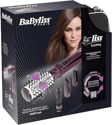 Babyliss 2736SDE BeLiss Brushing Rotating Brush 4 Attachments 1000 Watts - International Warranty