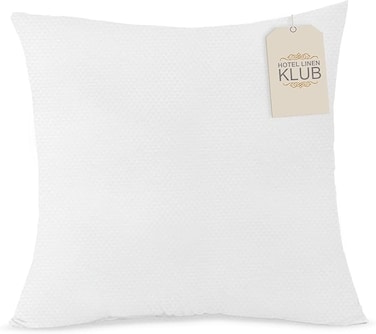 Hotel Linen Klub Cushion Filler ,Outer Cover : 70GSM Non Woven Fabric ,400GRAMS Soft Fiber Filling, Size: 45x45cm , White