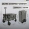 Foldable Wagon Trolley Cart - 150 KGS   Multipurpose Camping trolley(Gray)