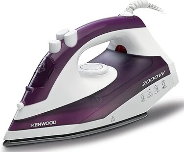 Kenwood Steam Iron 2000Watts, 250Ml Capacity, Non Stick Sole Plate, Power 18/120G, Purple Stp40.000Wp.