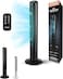 Empire 41inch Tower Fan with LED Display, Remote Control Fan for Bedroom with Timer Function, 50W Cooling Fan with 3 Speeds, Perfect 75&deg; Oscillating Fan for Home, Living Room &amp; Office (Black)
