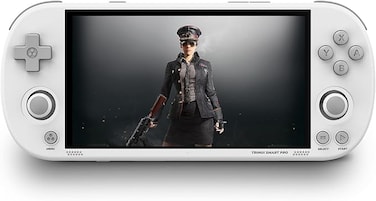 Trimui Smart Pro 4.96 inch Handheld Game Console Linux System A133P Processor 128G SD Card Support WiFi Multiplayer Online Battle (White)