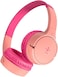 Belkin SoundForm Kids On Ear Wireless Headphones (with Built in Microphone, Girls and Boys For Online Learning, School, Travel, Compatible with iPhones, iPads, Galaxy and more) - Pink