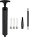 10" Portable Hand Air Ball Pump Inflator Kit with Needle, Nozzle, Extension Hose for Soccer Basketball Football Volleyball Water Polo Rugby Exercise Sports Ball Balloon Swim Inflatables
