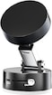 Vacuum Suction Magnetic Car Phone Holder, 360&deg; Rotatable &amp; Folding Phone Mount with Strong Grip, Hands-Free Use in Car, Gym, Home, for Magsafe Phones &amp; Android (Black, Includes 2 Magnet Rings)
