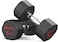 Rubber Dumbbells Odorless, Steel Weights Set Men Women Home Gym 3kg 5kg 8kg 10kg 12kg 16kg 20kg 24kg Fitness Training Exercise Body Strength Lifting Equipment (Pair or Single)