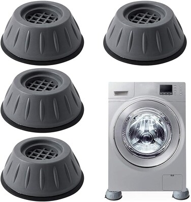 4pcs Anti Vibration Pads for Washer Dryer Shock and Noise Cancellation, Washing Machine Stand to Prevent Shifting, Shaking Walking for Home