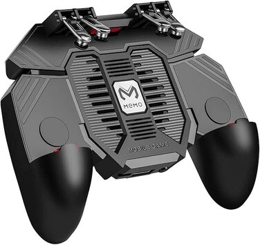 Mobile Game Controller for iPhone &amp; Android, Pubg Mobile Controller with Cooling Fan, Phone Triggers for Gaming, Gaming Grip Joystick Gamepad Shoot Aim Keys for 4.7-6.5" Phone