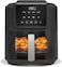 Air Fryer Slim, 5L, 1KGs, Large Basket, Space-Saving Slim Design, Air Fry, Bake, Reheat, with 5 Presets, Clear Window &amp; Light, AFS100, Black, 1500 Watts, 2 Years Warranty