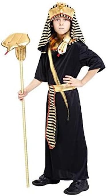Egyptian Pharaoh Kids Costume for Boys 8-10 Y