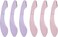 NALACAL 6Pcs Mini Eyebrow Razor for Women, Facial Razor Brow Shaper Eyebrow Trimmer Tool for Hair Remover, ABS Stainless Steel (Pink and Purple)