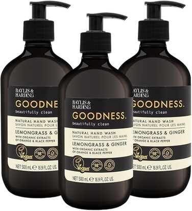 Baylis &amp; Harding   Hand Wash   Goodness range   Natural &amp; vegan   Lemongrass &amp; Ginger   500 ml