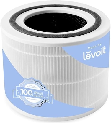 Air Purifier Replacement Filter, 3-in-1 True HEPA, High-Efficiency Activated Carbon, Core 300-P-RF, 1 Pack, White