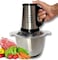 Electric Chopper Grinder 3L Mincer｜800W High power Meat Grinder｜Multifunctional Chopper｜2 Speed Levels｜4 Sharp Blades for Meat Vegetables Fruits and Nuts