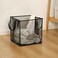 DDongdongqiang Laundry Basket Clothes Hamper, Foldable Storage Basket,Collapsible Clothes Washing Laundry Hamper,Travel Hamper,Mesh Laundry Hamper with Carry Handle