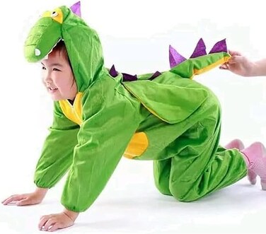 Dinosaur Costume for Kids 1-7 Years &ndash; Jumpsuit for Halloween, Dress Up, Cosplay, Fancy Dress Party &ndash; Animal Costumes for Kids &ndash; Toddler Size
