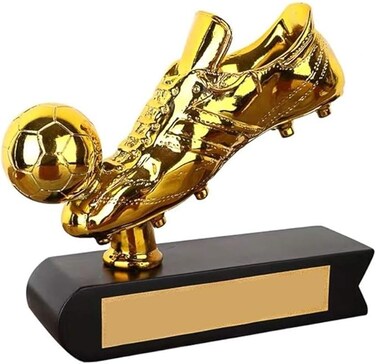 Golden Boot Trophy Replica Soccer Trophies 1:1 Trophy Model for Fans Collection Home Decoration Gift - Resin Material (Size : B)