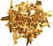 Paper Fasteners Brads, 100pcs Split Pins Round Metal Art Fasteners Brass Gold Art Decorative Pins for Scrapbooking DIY Crafting School Project Paperwork Handwork DIY Supplies, 25 * 7mm
