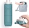 Collapsible Water Bottles Cups Leakproof Valve Reusable BPA Free Silicone Foldable Travel Water Bottle Cup for Gym Camping Hiking Travel Sports Lightweight Durable (Dark Green)