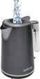 Polaris PWK1746CA Water Way Pro Electric Kettle 1.7L, Rapid Boil, Auto Shut-Off, Ergonomic Handle, Water Level Indicator, Quick Heating, Grey