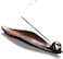 9 Length Incense Stick Holder with 3 Holes, Ceramic Incense Ash Cather for Counters, Meditation Room, Yoga, Home, Office, Brown