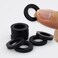 Rubber Hose Washer Tap Sealing Rings Hose Rubber Shower Hose Washers Tap Connector Washers for Connecting 1/2 Inch, Black (Pack of 12)