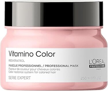 Vitamino Color Mask   Protects &amp; Preserves Hair Color   Prevents Damage   Enhances Shine   Enriched with Reservatol   For Color-Treated Hair   SERIE EXPERT   250ml