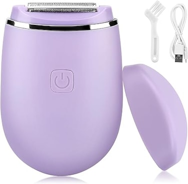TERRIFI Electric Lady Shaver, Portable Rechargeable Cordless Razor for Women, Painless Body Hair Remover, Bikini Trimmer for Arms, Legs, Underarms, Washable Head