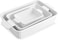 Ceramic Baking Dish Set of 3, White, for Oven, Lasagne Pan Deep, Casseroles