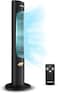 Nikai Tower Fan, 40" Height, LED Touch Panel, Remote Control, 80&deg; Oscillation, 12-Hour Timer, Quiet Operation, Powerful Airflow, Energy Efficient, Ideal for Home or Office Use, Black (NTOF4001RL)