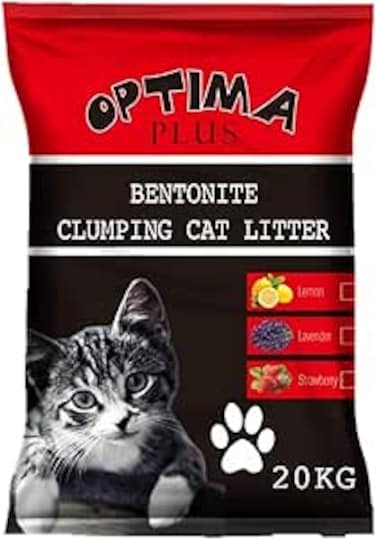 Store Optima Plus Cat Litter (20kg) Bentonite Clumping Cat Litter