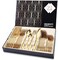 SKY-TOUCH Stainless Steel Cutlery Set 24-Piece Set of Golden Tableware Western-Style Kitchen Tableware Including Spoon, Fork, Knife, Tea Spoon (Golden)