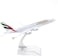 16cm A380, Metal Airplane models child birthday gift Christmas gift plane models