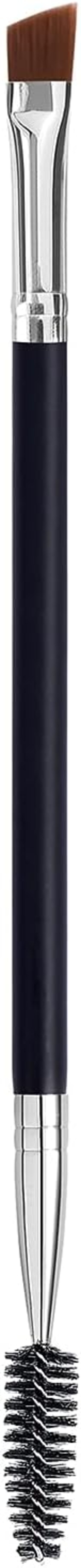 LOOKSEVEN Duo eye brow brush, angled eyebrow brush and spoolie brush, eyelash comb eyebrow brush tool (1 pcs)