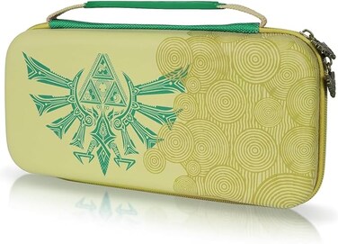 Carrying Case for Nintendo Switch, Portable Hardshell Protective Storage Bag with 10 Game Card Slots, Waterproof Console Accessories Case for Nintendo Switch and Switch Zelda Console