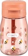 Inochi Kita Fami kids Water Bottle 350ml Premium Quality BPA Free Non-Toxic and Safe For Cold Drinks with Leak Proof Flip Top Lid for Outdoors, School With Carry Strap Dishwasher Safe- Milky Orange