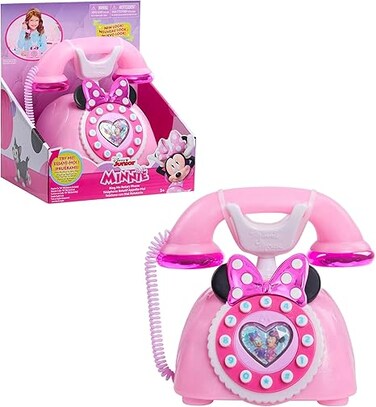 Minnie Mouse Ring Me Rotary Phone, Kids Toys for Ages 3 Up by Just Play