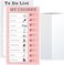 2 Pieces Chore Chart for Kids Adults RV Checklist Board Detachable Message Board to Do List Plastic Memo Boards with 2 Marker and 10 Cardstock for My Chores Home Planning Reminder (Pink, White)