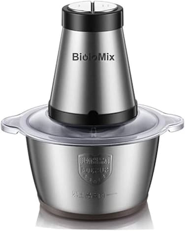 BioloMix 500W 2L Stainless Steel Electric Automatic Meat Grinder Household Mincer Food Chopper