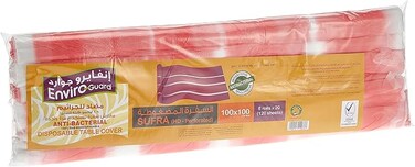 Enviro Guard Anti Bacterial, Hdpe Sufra Roll, Disposable Table Cover, 6 Rolls X 20 Sheets, 120 Sheets, 100 cm Length X 100 cm Width