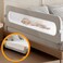Ssonlun Baby Bed Rails Guard - Foldable Toddler Bed Rail, Kids' Bed Rails &amp; Rail Guards,Safety Bed Fence Protector Rail, Adjustable Heights Bed Guard Rail for Queen King Twin Bed Kid (2 M)