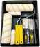 Paint Roller Set 6pc- Paint Rollers for Walls and Ceilings, Paint Pads, Paint Tray, Brush, Scraper, Mini Rollers for Painting, Paint Sleeves, Paint Supplies - Roller Sets for Painting Decorating Walls