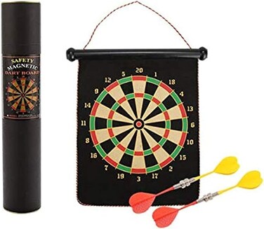 Kids Flocking Magnetic Dart Board Double-sided Darts Plate Parent-child Fun Interaction Toys