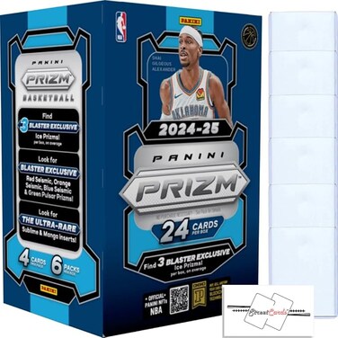 Basketball NBA Blaster Box with 24 Trading Cards + 6 Toploaders + StreetCards Magnet!